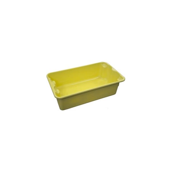 Mfg Tray Stack & Nest Storage Tote, 17-7/8 in L x 10-5/8 in W x 5 in H, Yellow, Fiberglass, 10 PK 780208-5126 - main
